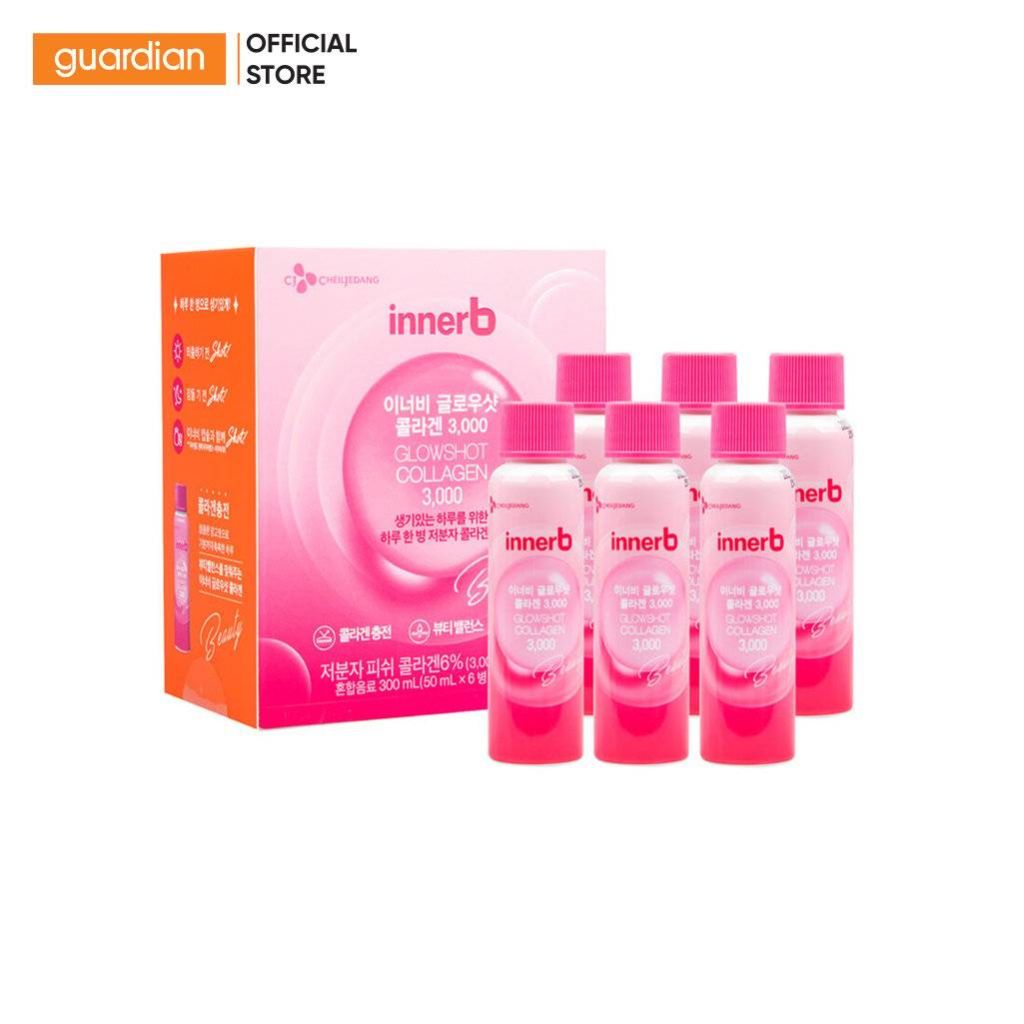 Nước Uống Innerb Glowshot Collagen Căng Mịn Hỗ Trợ Sáng Da 300Ml (50Ml X 6 Chai)