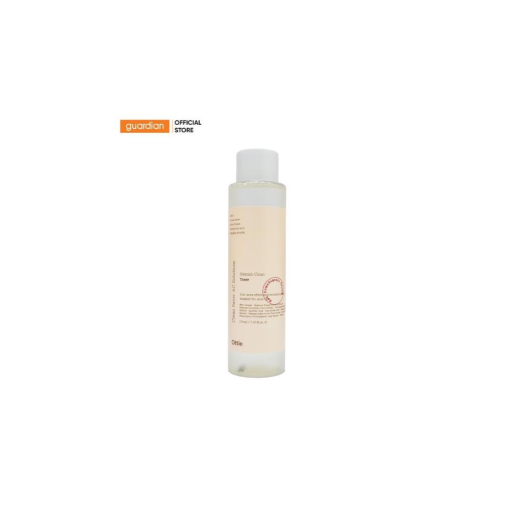 Nước Hoa Hồng Làm Dịu Da Giảm Mụn Ottie Blemish Clean Toner 210ml