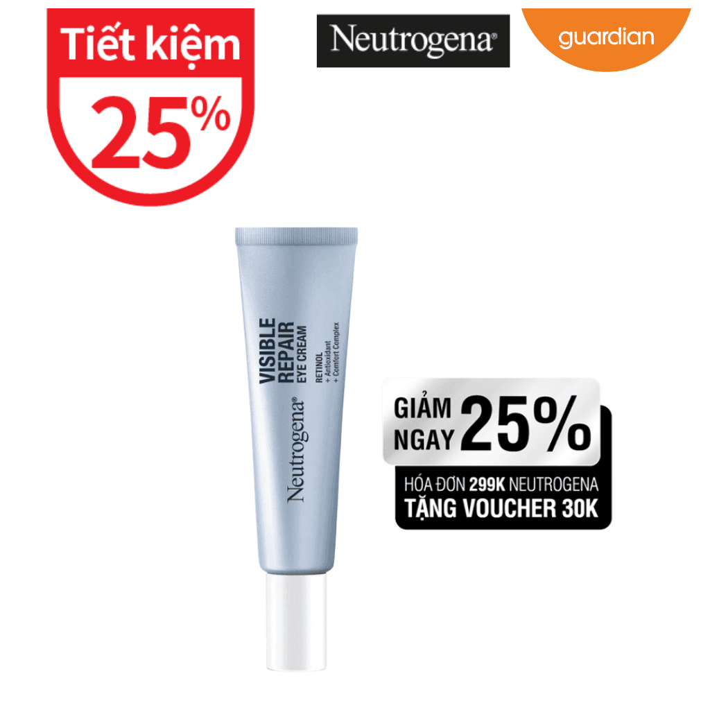 Kem Mắt Retinol Chống Lão Hóa Và Giảm Nhăn Neutrogena Visible Repair Eye Cream 15G