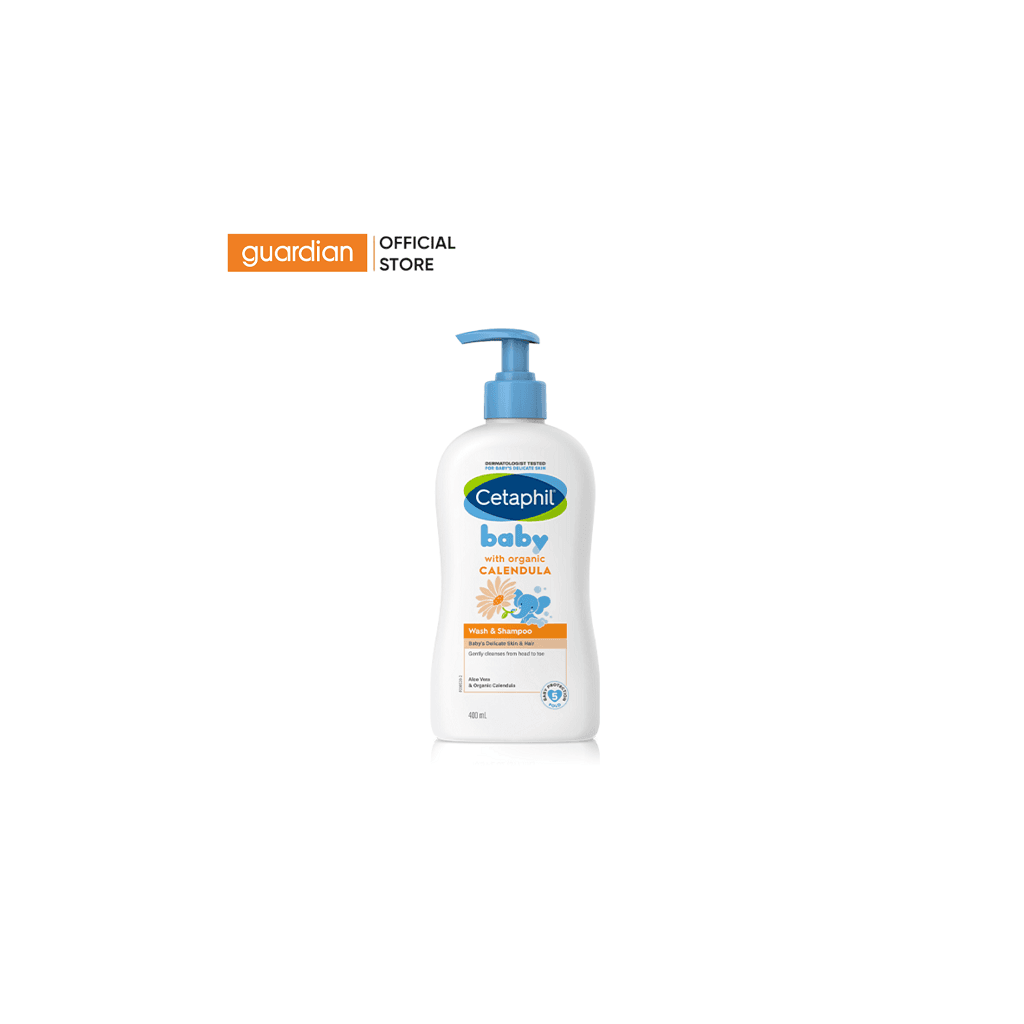 Sữa Tắm Gội Trẻ Em Cetaphil Baby Gentle Wash & Shampoo With Organic Calendula 400Ml