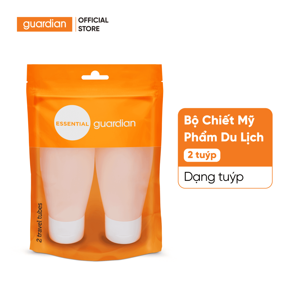 Bộ Chiết Mỹ Phẩm Du Lịch Guardian Dạng Tuýp 95ml x 2 Tuýp