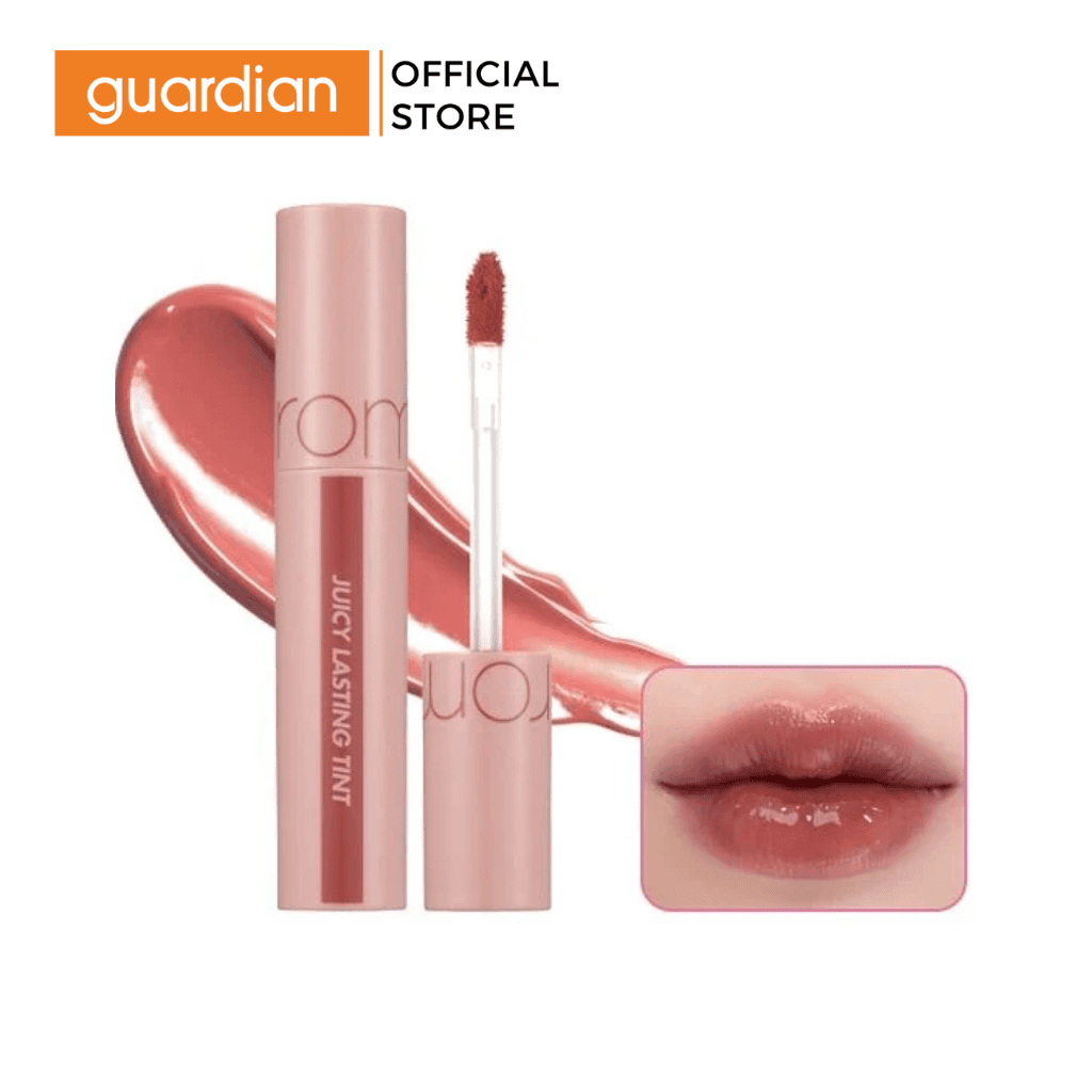 Son Tint Lì, Căng Bóng Romand Juicy Lasting Tint #23 Nucadamia Đỏ Nâu Nude 5.5G