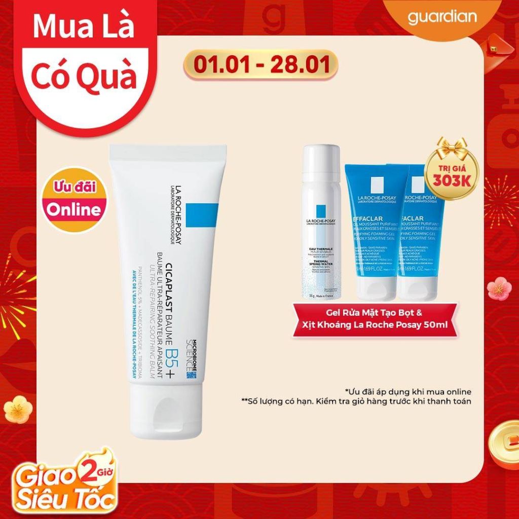 Kem Dưỡng Giúp Làm Dịu, Phục Hồi Da La Roche-Posay Cicaplast Baume B5 Từ Công Nghệ Vi Sinh 40ml