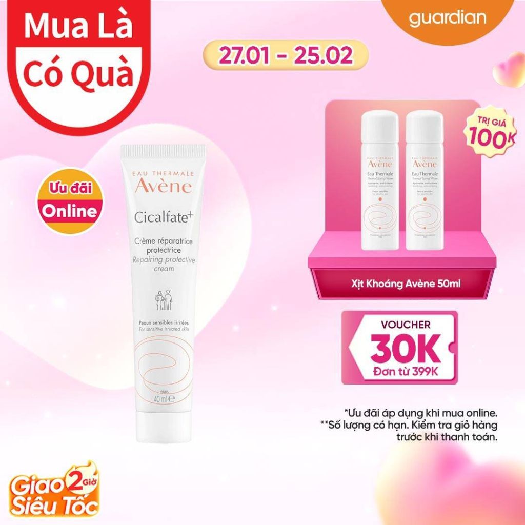 Kem Phục Hồi Các Vùng Da Thương Tổn Và Nhạy Cảm Avène Cicalfate+ Repairing Cream 40ML