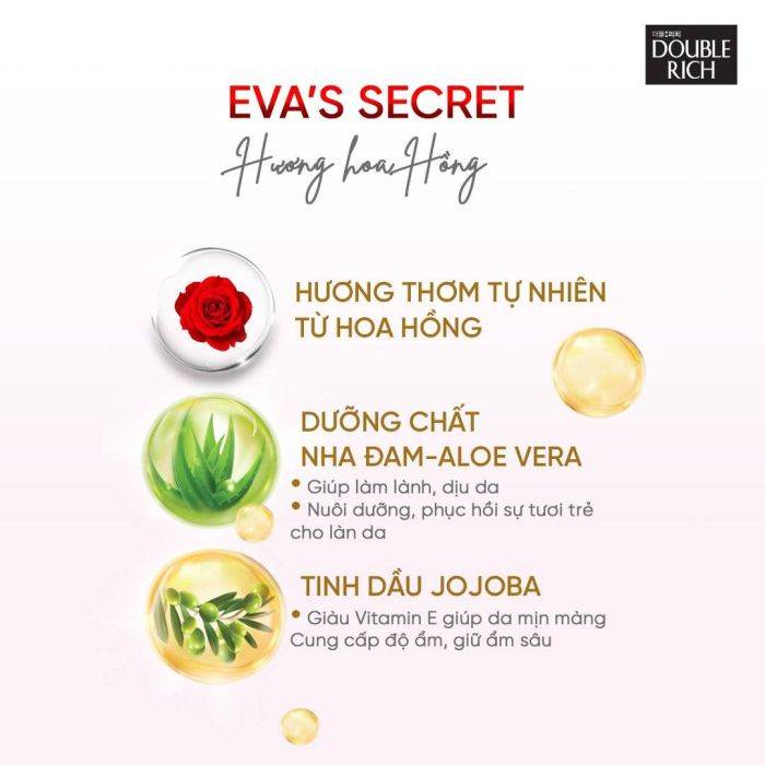 sua-tam-huong-hoa-hong-double-rich-eva's-secret-body-shower-550g