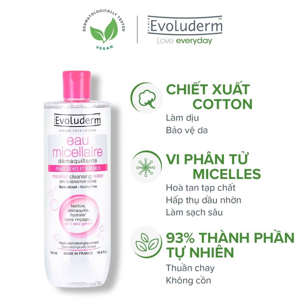 nuoc-tay-trang-lam-sach-va-giup-diu-da-evoluderm-micellar-cleansing-water-danh-cho-da-kho-&-da-nhay-cam-500ml